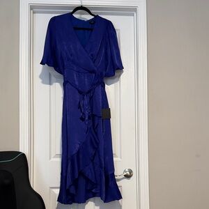 Lulu's Royal Blue Asymmetrical Dress